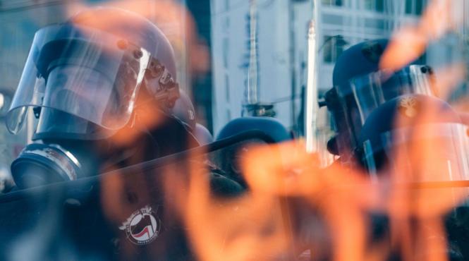 protestatari retinuti franta confruntari politie