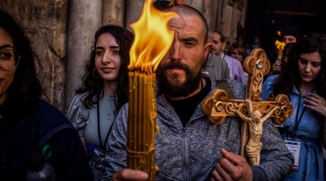 ierusalim sfanta lumina adusa romania inviere paste 2023