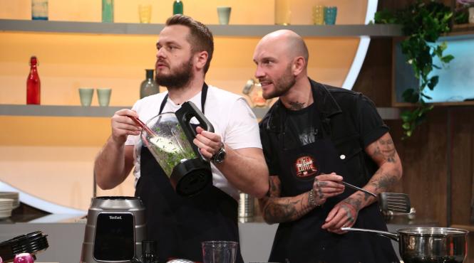 bordea si cortea pregatesc un preparat cu totul neasteptat iar horia brenciu face o degustare maraton la amuleta show ul culinar isi mentine pozitia de lider