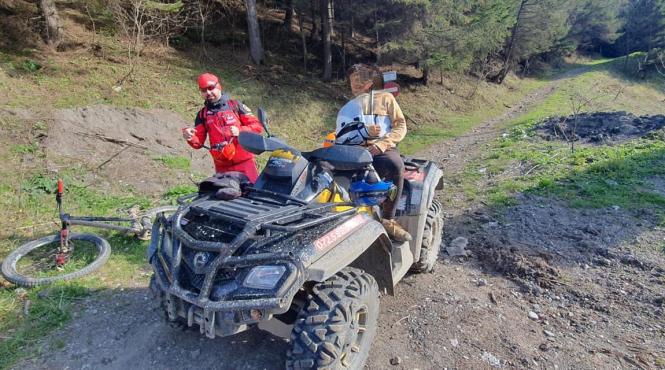 accident mountain bike azuga fractura clavicula salvamont prahova