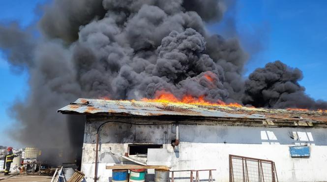 incendiu devastator in giurgiu