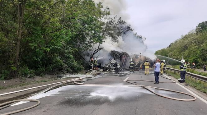 cisterna a luat foc centura capitalei