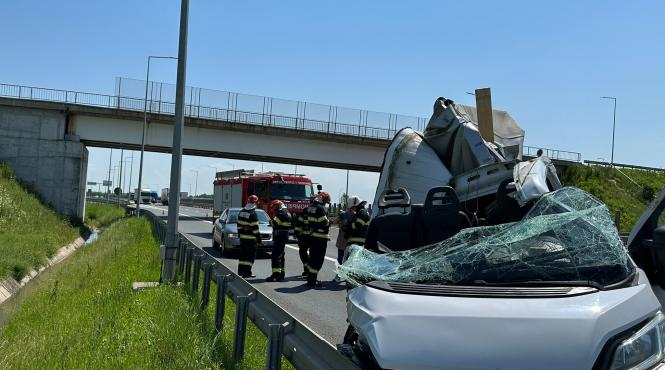 accident autostrada a1 judetul timis
