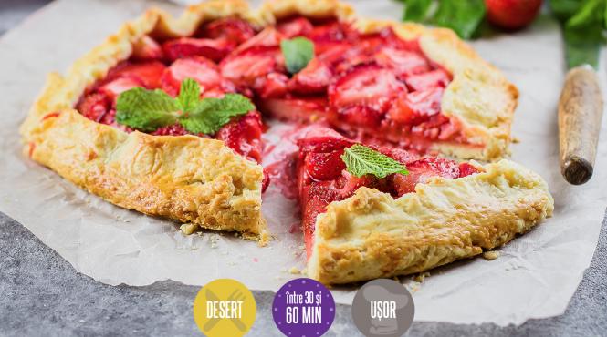 galette capsuni tarta rustica usor pregatit reteta