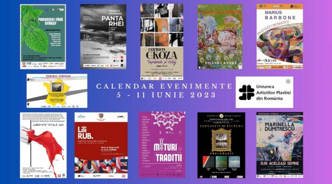 evenimente din lumea artelor vizuale recomandate de uniunea artistilor plastici din romania pentru perioada 5 11 iunie 2023