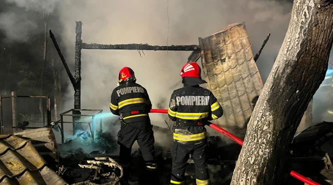 incendiu violent judetul tulcea