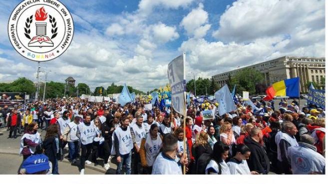 miting urias bucuresti 9 iunie educatie