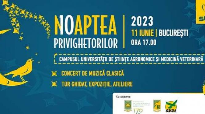 noaptea privighetorilor bucuresti tururi ghidate muzica ateliere educative expozitie foto