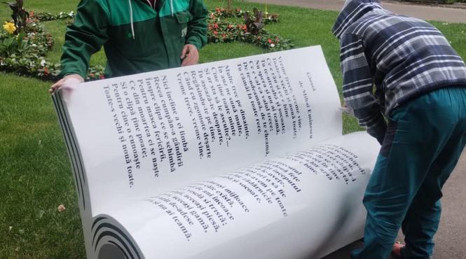 banci tip carte imprimate poezii parc iasi