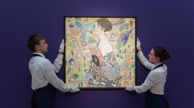 gustav klimt doamna evantai vanzare record