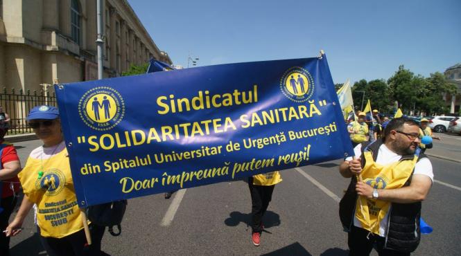 federatia solidaritatea sanitara protest ore suplimentare salarizare unitara
