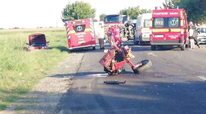 raniti accident microbuz tractor