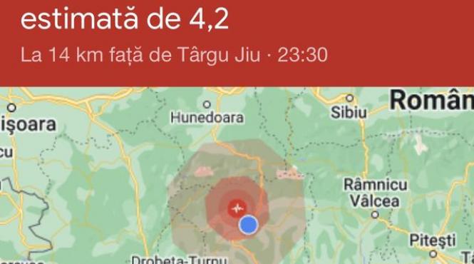 cutremur romania 4 grade targu jiu