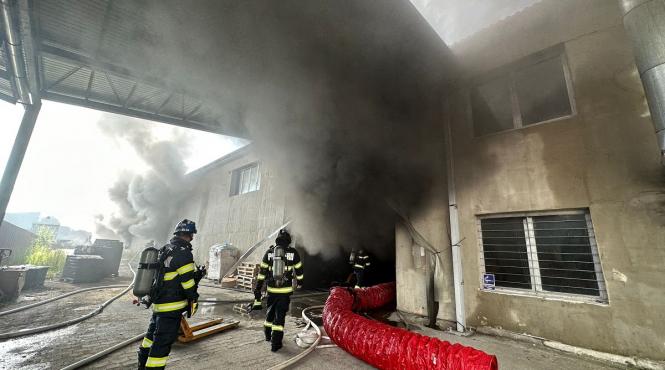 incendiu violent hala depozitare calculatoare mures