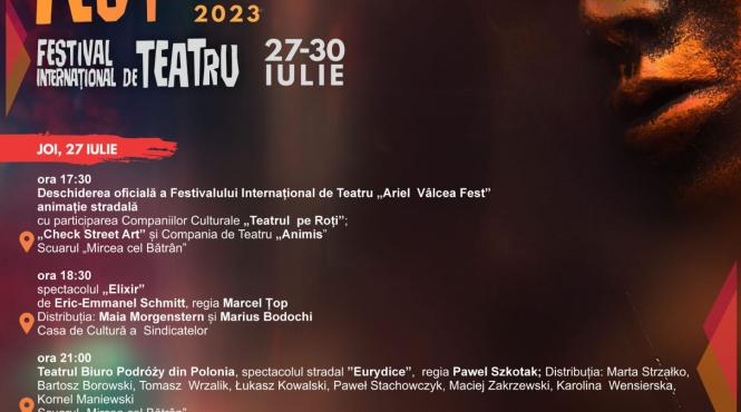 teatru bucurie si antren la ramnicu valcea la finalul lunii iulie se desfasoara a noua editie a festivalului international de teatru ariel valcea fest