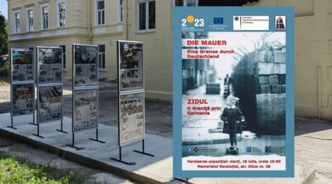 expozitia de fotografie zidul berlinului o granita prin germania la timisoara