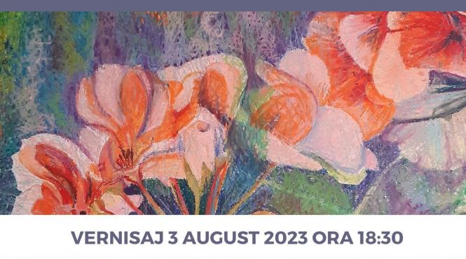 expozitia de pictura univers floral la artoteca bmb