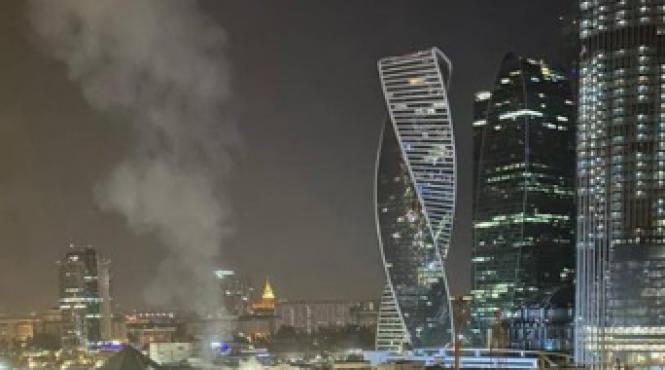 asediu drone inima moscovei cladire bombardata