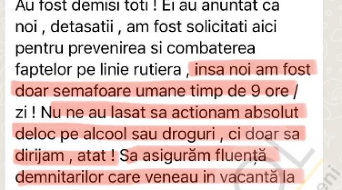 cangrena politie acuzatii halucinante constanta agenti detasati deranjau fara controale droguri clientela politica