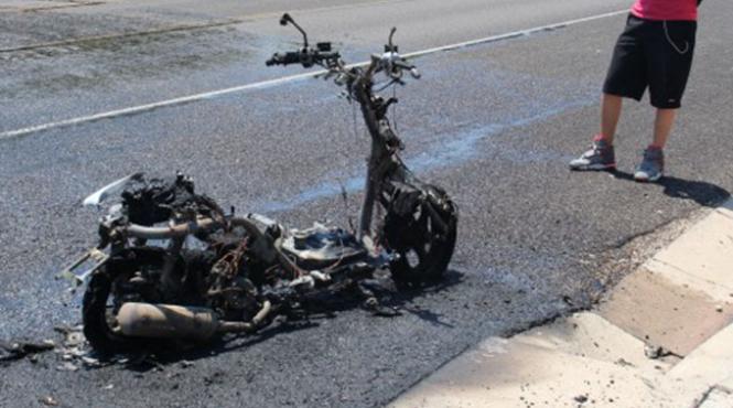 copil mopedist accident