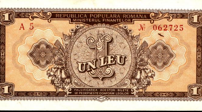 istoria leu moneda nationala romania