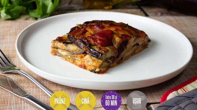 vinete parmigiana mozzarella sos rosii cuptor