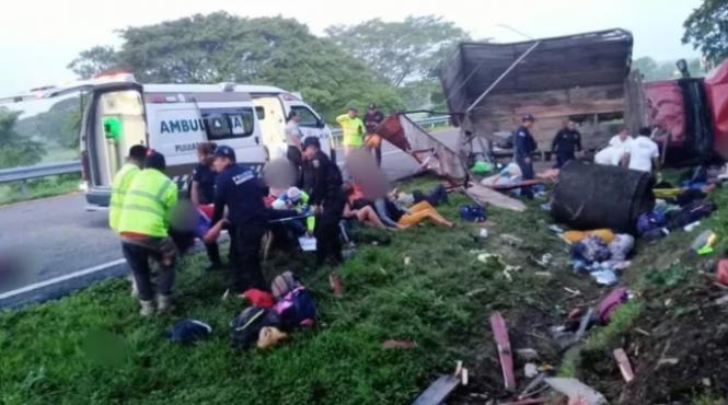 migranti morti transportati ilegal accident mortal mexic