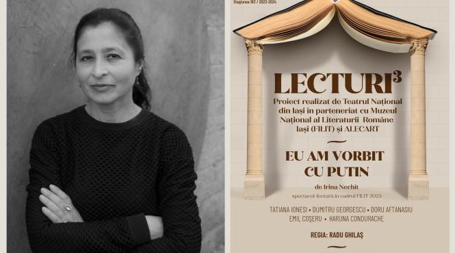 eu am vorbit cu putin de irina nechit cel mai nou spectacol lectura al proiectului lecturi are premiera la teatru in cadrul filit