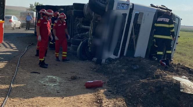 accident camion nisip ciochina