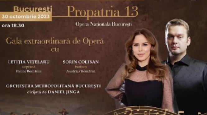 soprana letitia vitelaru si bas baritonul sorin coliban in gala extraordinara de opera propatria 2023 pe 30 octombrie la opera nationala din bucuresti