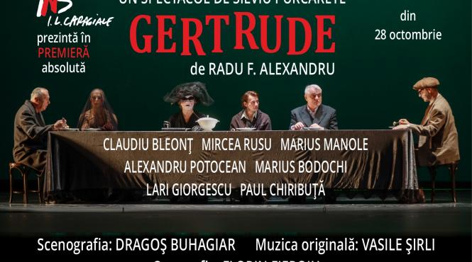silviu purcarete monteaza la tnb in premiera absoluta gertrude de radu f alexandru