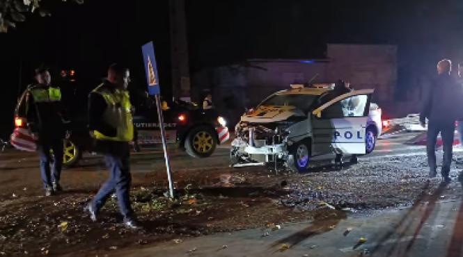 masini politie ciocnit arad urmarire politisti spital