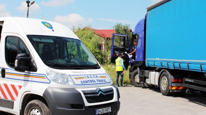 inspector trafic prins documente camion