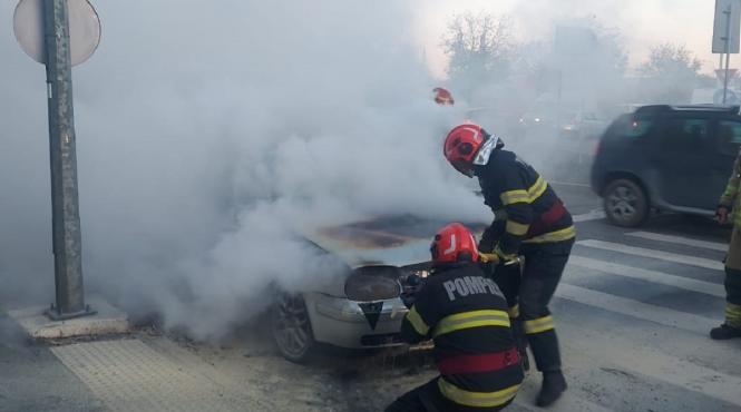 masina arsa mers strazile oradea