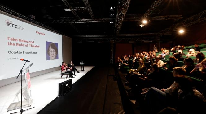 conferinta despre fake news speed meetings si partajare de bune practici in cadrul conventiei teatrale europene