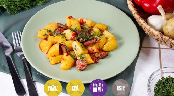 tocana cartofi carnati reteta muraturi