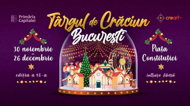targul craciun piata constitutiei deschidere 16 zile