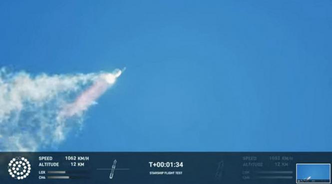 lansare nava spatiala starship segment propulsie explodat