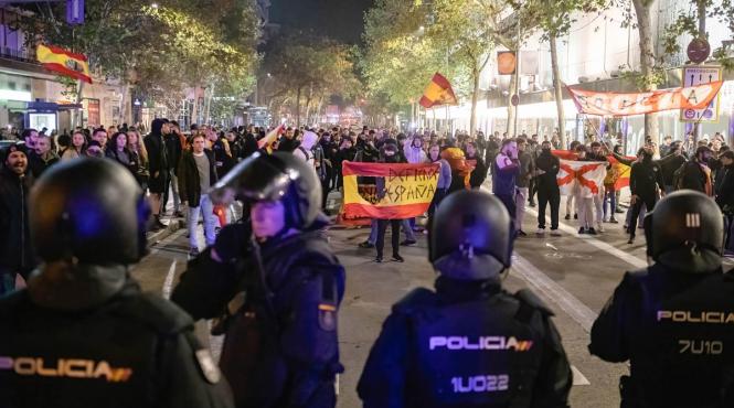 protest madrid legea amnistiei separatisti catalani