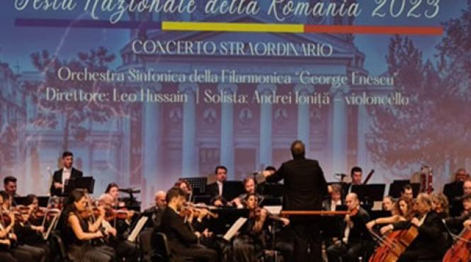 eveniment diplomatic si cultural la roma concertul filarmonicii george enescu la auditorium parco della musica