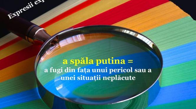 expresia a spala putina enigme provocari