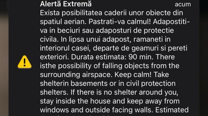 ro alert cadere drone tulcea galati alarmare populatie granita ucraina