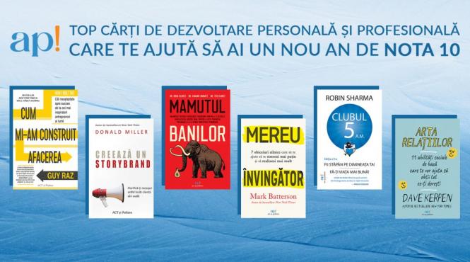 topul cartilor de dezvoltare personala si profesionala care te vor ajuta sa ai un nou an de nota 10