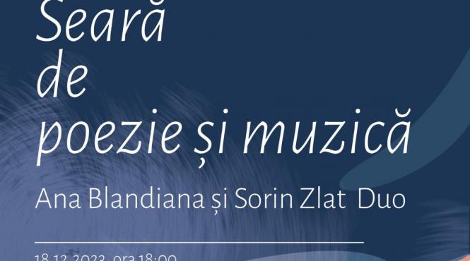 seara de poezie si muzica cu ana blandiana si sorin zlat duo la institutul cultural roman