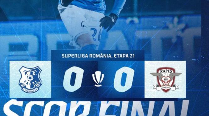 trei goluri anulate farul constanta si rapid bucuresti isi impart punctele inainte de craciun