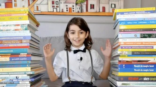 copil citit 1 000 carti publicat volum povesti