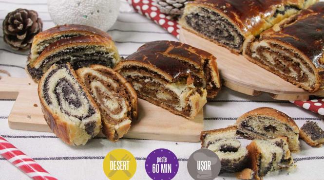 beigli cozonac unguresc rulada nuca mac reteta