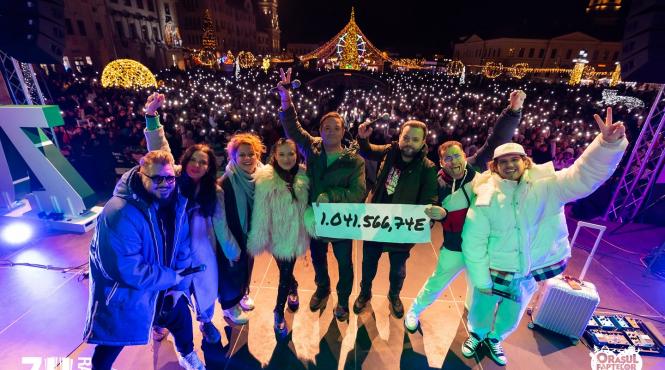 1 milion euro stransi orasul faptelor bune record absolut