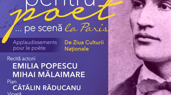 aplauze pentru poet pe scena la paris de ziua culturii nationale