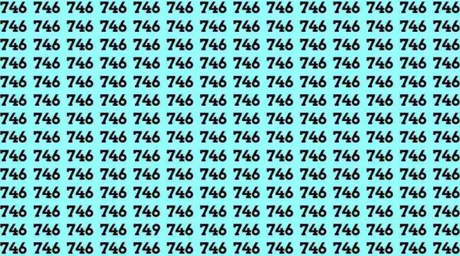 test iq gaseste numar 749 imagine 7 secunde